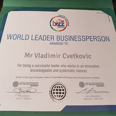 Vladimir Cvetković nagrađen prestižnom nagradom!